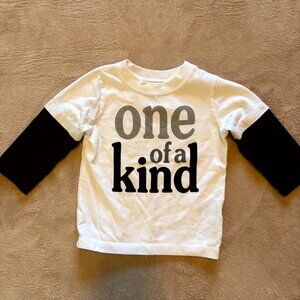 Garanimals 6–9M Long Sleeve “One of a Kind” Layered Look Shirt – Baby Boy/Girl